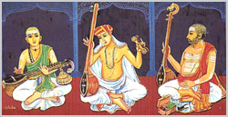 Carnatic Trinity - Syama Sastri, Thyagaraja, Muthuswami Deekshitar